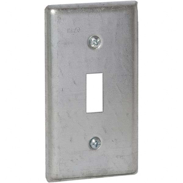 Hubbell-Raco - Steel Electrical Box Cover - Exact Industrial Supply