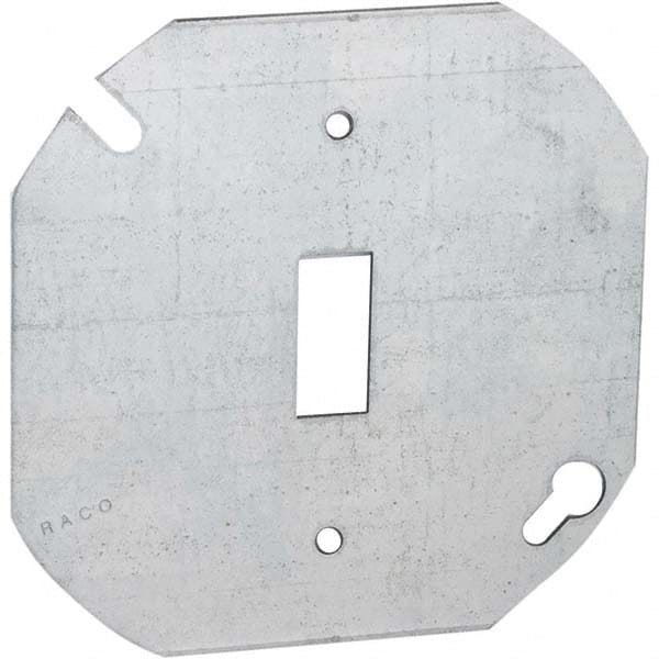 Hubbell-Raco - Steel Electrical Box Flat Cover - Eagle Tool & Supply