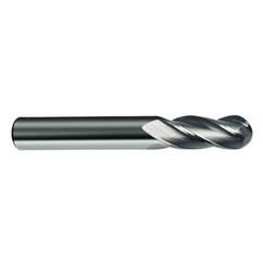11/32" Dia. - 2-1/2" OAL - 30 Helix Bright CBD Ball Nose EM - 4 FL - Eagle Tool & Supply