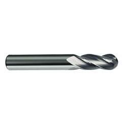 1/4" Dia. - 2-1/2" OAL - 30 Helix Bright CBD Ball Nose EM - 4 FL - Eagle Tool & Supply