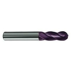 7/16" Dia. - 2-3/4 OAL - 30 Helix Firex CBD Ball Nose EM - 4 FL - Eagle Tool & Supply
