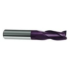 3/8 Dia. x 3 Overall Length 3-Flute Square End Solid Carbide SE End Mill-Round Shank-Center Cut-Firex - Eagle Tool & Supply