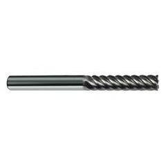 5/16" Dia. - 3" OAL - 45° Helix Bright Carbide End Mill - 6 FL - Eagle Tool & Supply