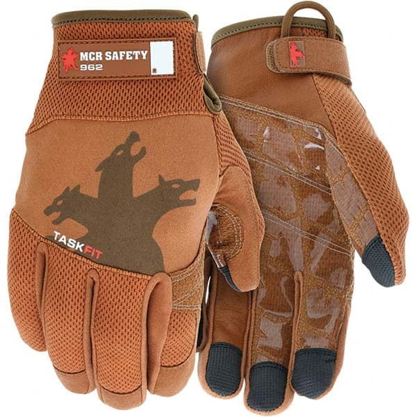MCR Safety - Size M Leather or Synthetic Leather General Protection Work Gloves - Eagle Tool & Supply