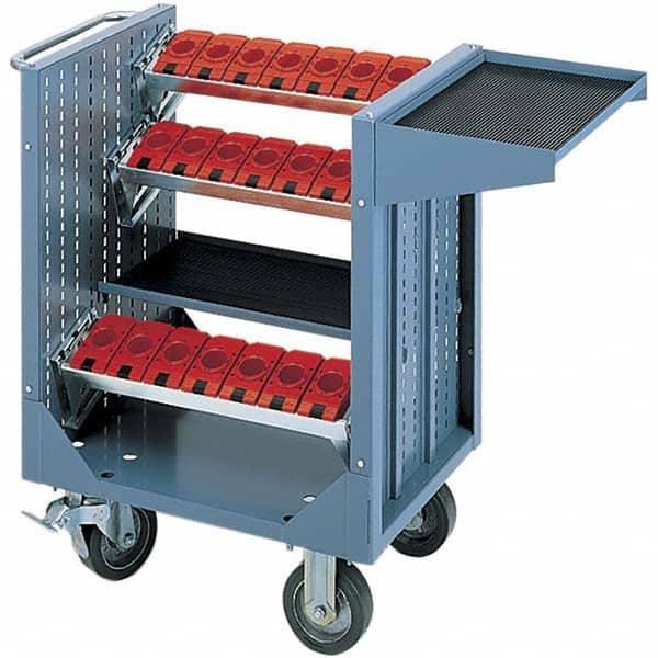 LISTA - CNC Storage Carts Style: CNC Tool Cart with Tool Carrier Taper Size: HSK 50A - Eagle Tool & Supply