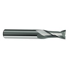 12mm Dia. x 83mm Overall Length 2-Flute Square End Solid Carbide SE End Mill-Round Shank-Center Cut-Uncoated - Eagle Tool & Supply