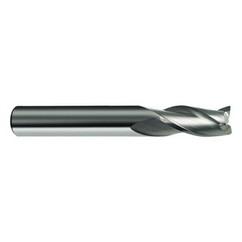 16mm Dia. x 92mm Overall Length 3-Flute Square End Solid Carbide SE End Mill-Round Shank-Center Cut-Firex - Eagle Tool & Supply
