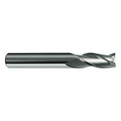 18mm Dia. x 92mm Overall Length 3-Flute Square End Solid Carbide SE End Mill-Round Shank-Center Cut-Firex - Eagle Tool & Supply