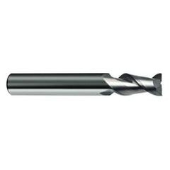 18mm Dia. - 92mm OAL - 45° Helix Bright Carbide End Mill - 2 FL - Eagle Tool & Supply