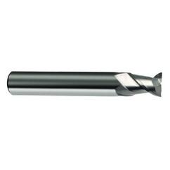 14mm Dia. - 75mm OAL - 45° Helix Bright Carbide End Mill - 2 FL - Eagle Tool & Supply