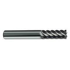 10mm Dia. - 72mm OAL - 45° Helix Bright Carbide End Mill - 6 FL - Eagle Tool & Supply