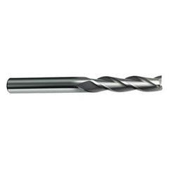 16mm Dia. x 150mm Overall Length 3-Flute Square End Solid Carbide SE End Mill-Round Shank-Center Cut-Firex - Eagle Tool & Supply