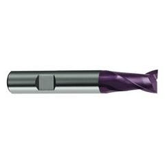 5/16 Dia. x 2-1/2 Overall Length 2-Flute Square End Solid Carbide SE End Mill-Round Shank-Center Cut-Firex - Eagle Tool & Supply