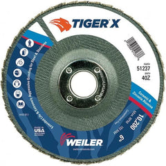 Weiler - Flap Discs Abrasive Type: Coated Flap Disc Type: Type 29 - Eagle Tool & Supply