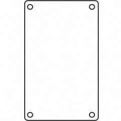 Wall Plates; Wall Plate Type: Blank Wall Plates; Wall Plate Configuration: Blank Center Panel; Shape: Rectangle; Wall Plate Size: Standard; Number of Gangs: 1; Overall Length (Inch): 4-9/16; Overall Width (Decimal Inch): 2-13/16; Overall Length (Decimal I