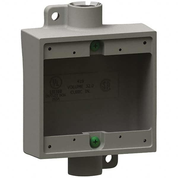 Hubbell Killark - Electrical Outlet Boxes & Switch Boxes Enclosure Type: Device Box Enclosure Shape: Square - Eagle Tool & Supply