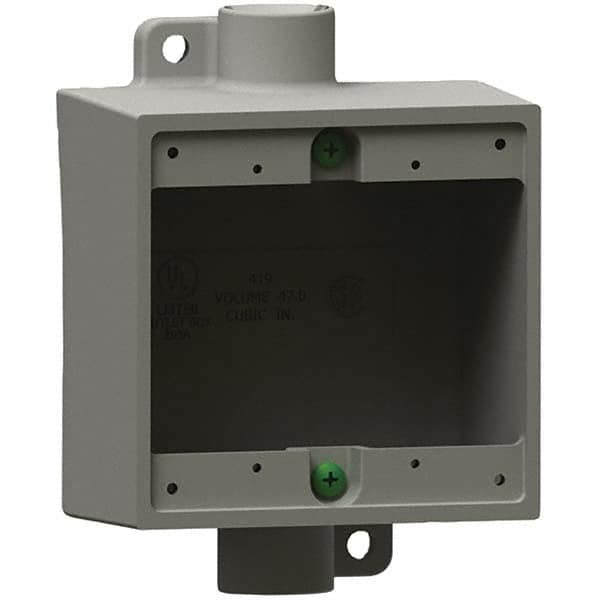 Hubbell Killark - Electrical Outlet Boxes & Switch Boxes Enclosure Type: Device Box Enclosure Shape: Square - Eagle Tool & Supply