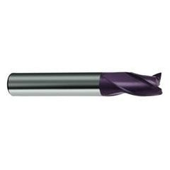5mm Dia. x 54mm Overall Length 3-Flute Square End Solid Carbide SE End Mill-Round Shank-Center Cut-Firex - Eagle Tool & Supply