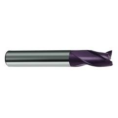 16mm Dia. x 82mm Overall Length 3-Flute Square End Solid Carbide SE End Mill-Round Shank-Center Cut-Firex - Eagle Tool & Supply