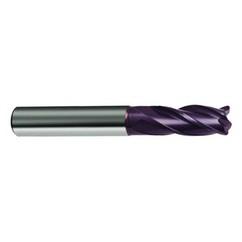 27/64 Dia. x 2-3/4 Overall Length 4-Flute Square End Solid Carbide SE End Mill-Round Shank-Center Cut-Firex - Eagle Tool & Supply