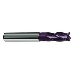 21/64 Dia. x 2-1/2 Overall Length 4-Flute Square End Solid Carbide SE End Mill-Round Shank-Center Cut-Firex - Eagle Tool & Supply