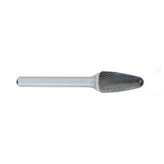 ‎SF-1 -1/4 × 5/8 LOC × 1/4 Shank × 2 OAL Round Nose Tree Carbide Medium Right Hand Spiral Burr - Eagle Tool & Supply