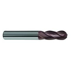 3/4" Dia. - 4 OAL 4 FL Variable Helix Nano-A Carbide Ball Nose End Mill - Eagle Tool & Supply