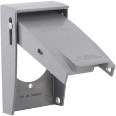 Hubbell-Raco - Weatherproof Box Covers Cover Shape: Rectangle Number of Holes in Outlet: 1 - Eagle Tool & Supply