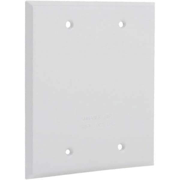 Hubbell-Raco - Weatherproof Box Covers Cover Shape: Rectangle Number of Holes in Outlet: 0 - Eagle Tool & Supply