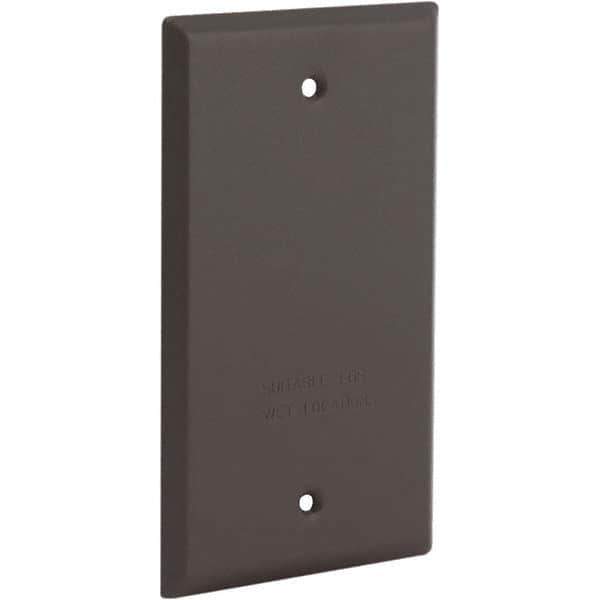 Hubbell-Raco - Weatherproof Box Covers Cover Shape: Rectangle Number of Holes in Outlet: 0 - Eagle Tool & Supply