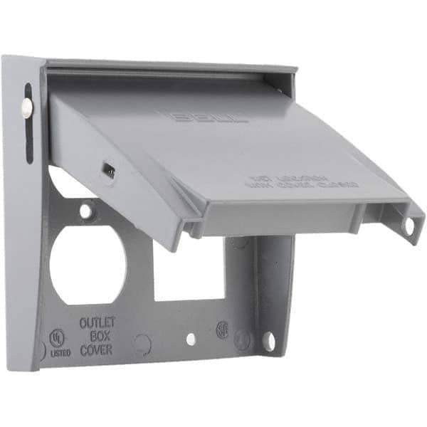 Hubbell-Raco - Weatherproof Box Covers Cover Shape: Rectangle Number of Holes in Outlet: 3 - Eagle Tool & Supply