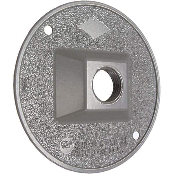 Hubbell-Raco - Weatherproof Box Covers Cover Shape: Round Number of Holes in Outlet: 1 - Eagle Tool & Supply