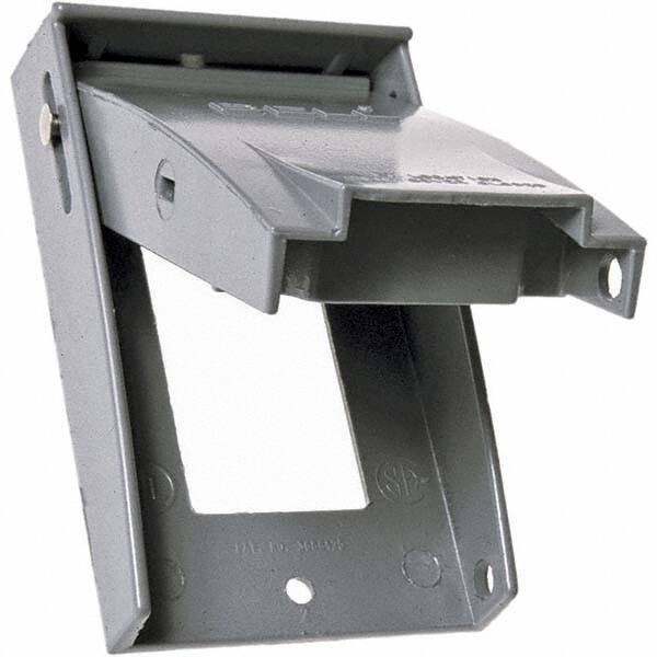 Hubbell-Raco - Weatherproof Box Covers Cover Shape: Rectangle Number of Holes in Outlet: 1 - Eagle Tool & Supply