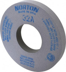Norton - 12" Diam x 5" Hole x 1-1/2" Thick, H Hardness, 60 Grit Surface Grinding Wheel - Aluminum Oxide, Type 1, Medium Grade, 2,070 Max RPM, Vitrified Bond, No Recess - Eagle Tool & Supply