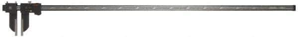 Mitutoyo - 0 to 1,500mm Range, 0.01mm Resolution, IP66 Electronic Caliper - Stainless Steel with 6" Carbon Fiber Reinforced Plastic (CFRP) Jaws, 0.004" Accuracy, SPC Output - Eagle Tool & Supply