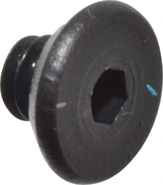 Value Collection - #2-56 UNC Hex Socket Drive, Flat Screw - Alloy Steel, Black Oxide Finish, Fully Threaded, 1/8" OAL - Eagle Tool & Supply
