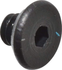 Value Collection - #2-56 UNC Hex Socket Drive, Flat Screw - Alloy Steel, Black Oxide Finish, Fully Threaded, 1/8" OAL - Eagle Tool & Supply