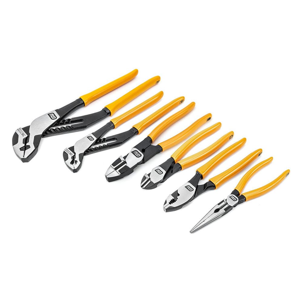 Plier Sets; Plier Type Included: Tongue & Groove  Linesman  Diagonal Cutting  Long Nose  Slip Joint; Set Type: Plier Set; Container Type: Carded; Overall Length: 13.7; Insulated: No; Tether Style: Not Tether Capable; Number Of Pieces: 6