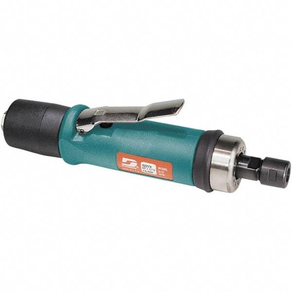 Dynabrade - 1/4" Collet, Straight Handle, Air Straight Die Grinder - 20,000 RPM, Rear Exhaust, 37 CFM, 0.7 hp, 90 psi, 1/4 NPT Inlet - Eagle Tool & Supply