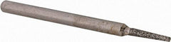 Dremel - 5/64" Head Diam, Round Tip Point, Diamond Mounted Point - Teal, 1/8" Shank Diam - Eagle Tool & Supply