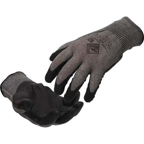 Tilsatec - Size 2XL (11), ANSI Cut Lvl A5, Puncture Lvl 3, Abrasion Lvl 4, Micro-Foam Nitrile Coated Cut & Puncture Resistant Gloves - Eagle Tool & Supply