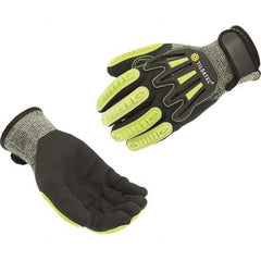 Tilsatec - Size 3XL (12), ANSI Cut Lvl A5, Puncture Lvl 5, Abrasion Lvl 4, Micro-Foam Nitrile Coated Cut & Puncture Resistant Gloves - Eagle Tool & Supply