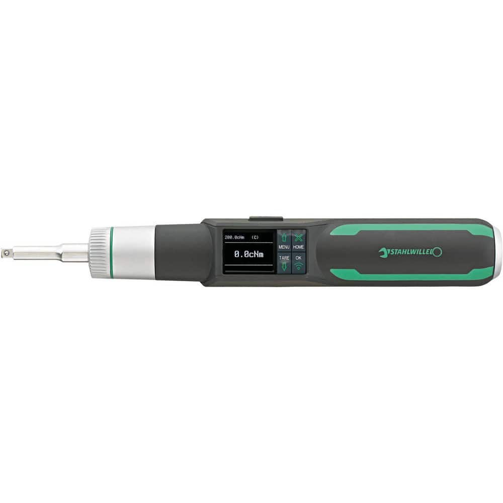 Torque Limiting Screwdrivers; Type: Electronic; Tip Type: Torx; Minimum Torque: 9; Maximum Torque: 88.5000; Drive Size: 1/4 in; Torque Adjustability: Adjustable; Overall Length (Inch): 12-1/2 in; Accuracy: 4%; Body Material: Steel; Blade Width (Inch): 5/1