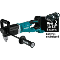 Makita - 36 Volt 1/2" Chuck Right Angle Handle Cordless Drill - 0-1400 RPM, Reversible, Lithium-Ion Batteries Not Included - Eagle Tool & Supply