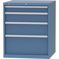 LISTA - 4 Drawer, 45 Compartment Bright Blue Steel Modular Storage Cabinet - Eagle Tool & Supply