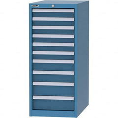 LISTA - 10 Drawer, 45 Compartment Bright Blue Steel Modular Storage Cabinet - Eagle Tool & Supply