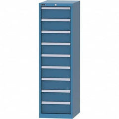 LISTA - 9 Drawer, 216 Compartment Bright Blue Steel Modular Storage Cabinet - Eagle Tool & Supply