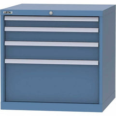 LISTA - 4 Drawer, 45 Compartment Bright Blue Steel Modular Storage Cabinet - Eagle Tool & Supply