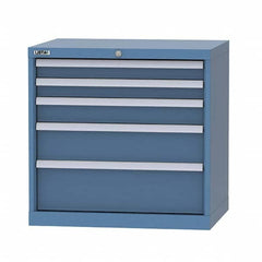 LISTA - 4 Drawer, 124 Compartment Bright Blue Steel Modular Storage Cabinet - Eagle Tool & Supply
