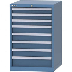 LISTA - 8 Drawer, 99 Compartment Bright Blue Steel Modular Storage Cabinet - Eagle Tool & Supply